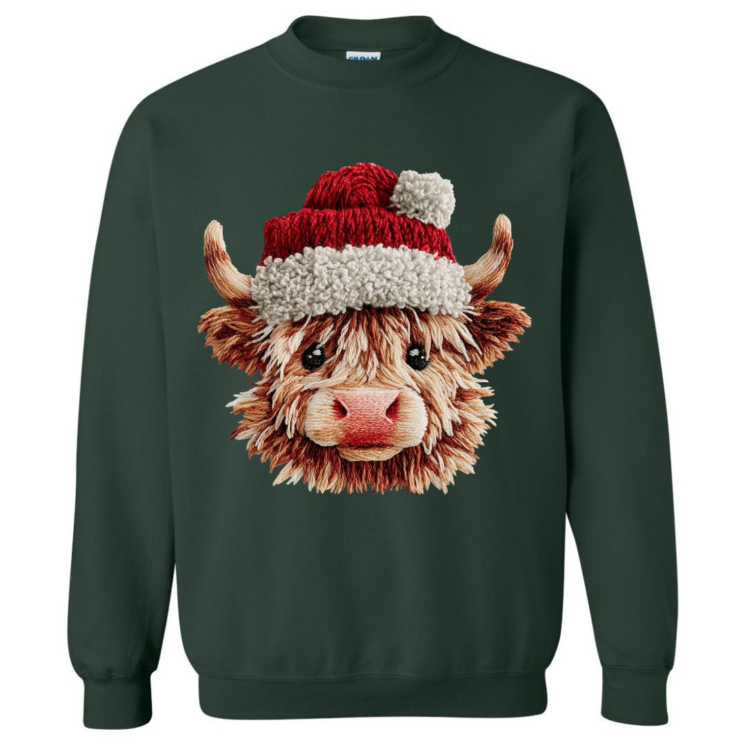 Christmas Highland Cow Sweatshirt