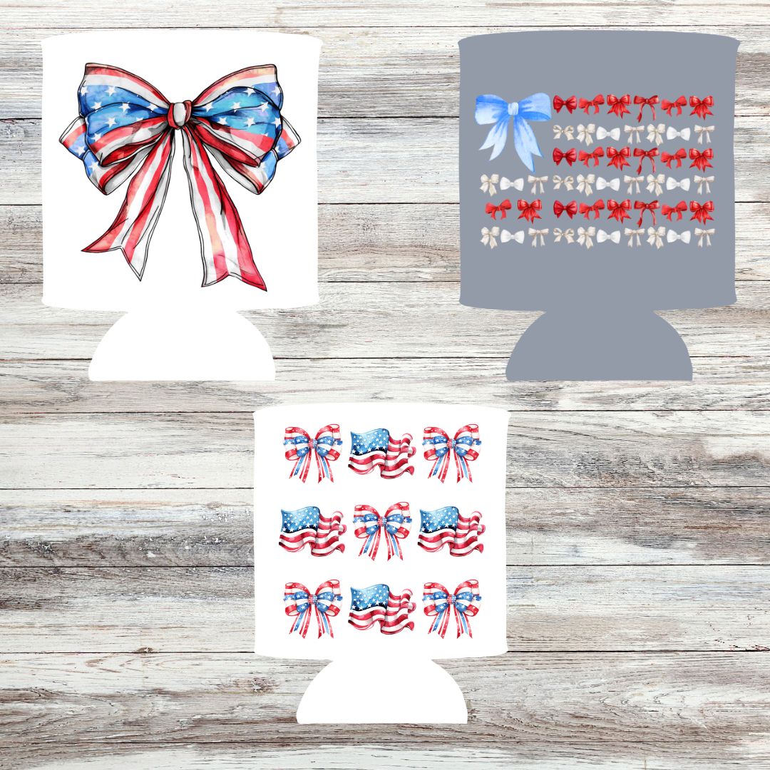 Patriotic Coquette Koozies