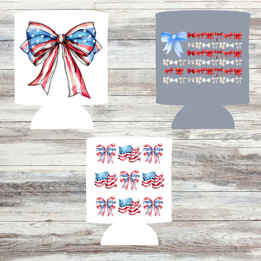 Patriotic Coquette Koozies