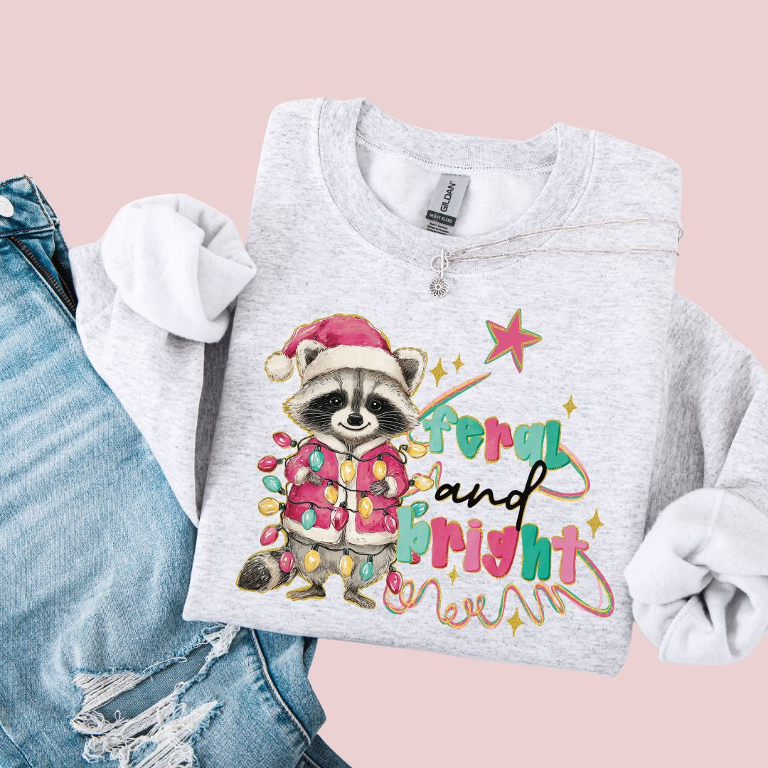 Feral and Bright Raccoon Sweatshirt