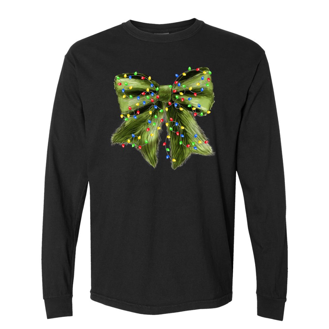 Grinch Bow with Lights