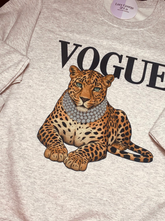 Leopard Crewneck Sweatshirt