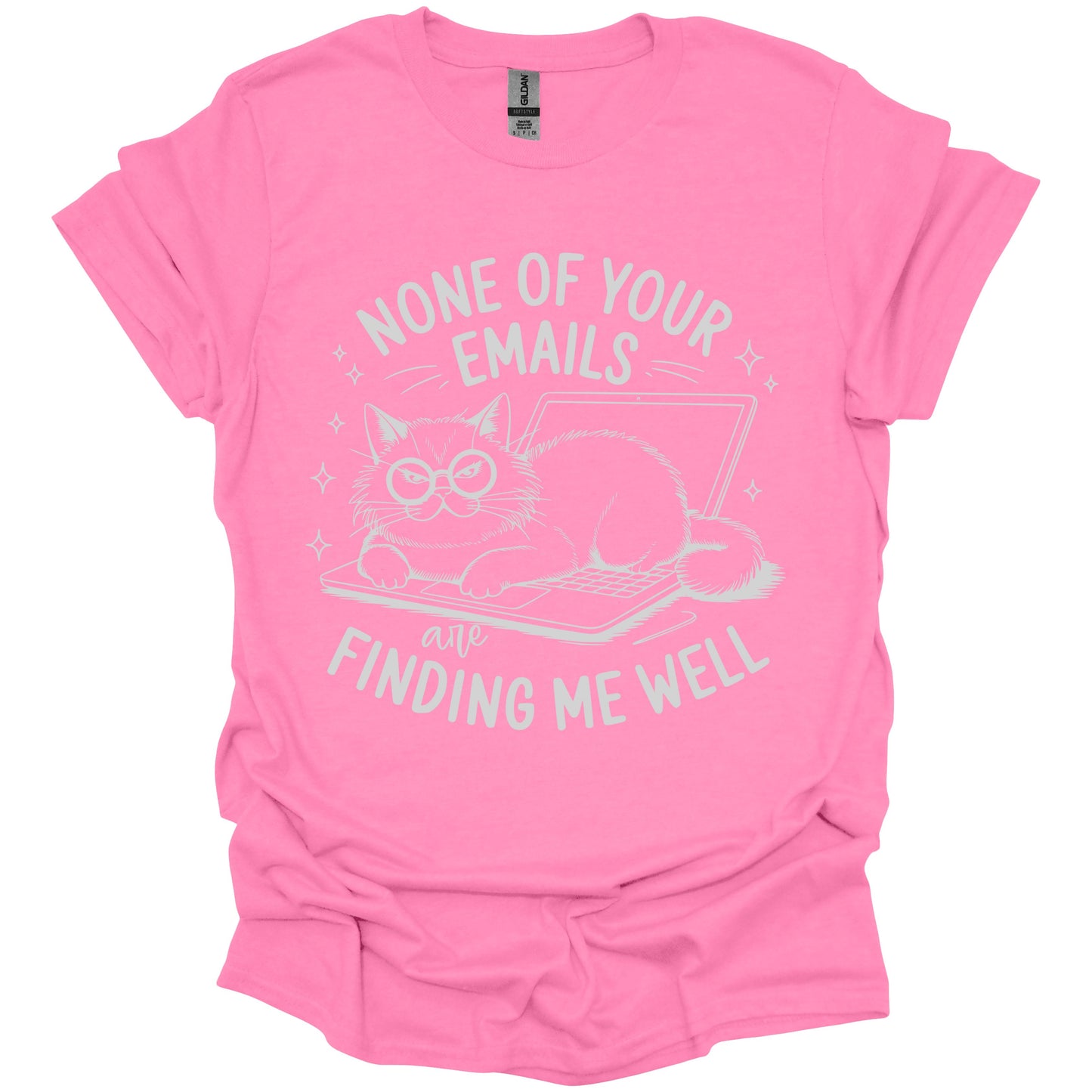 Sarcastic Kitty Emails T-shirt