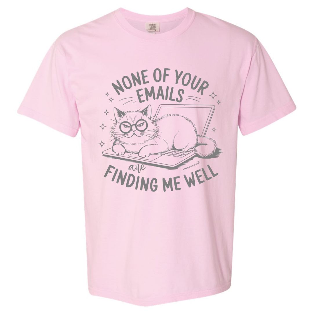 Sarcastic Kitty Emails T-shirt