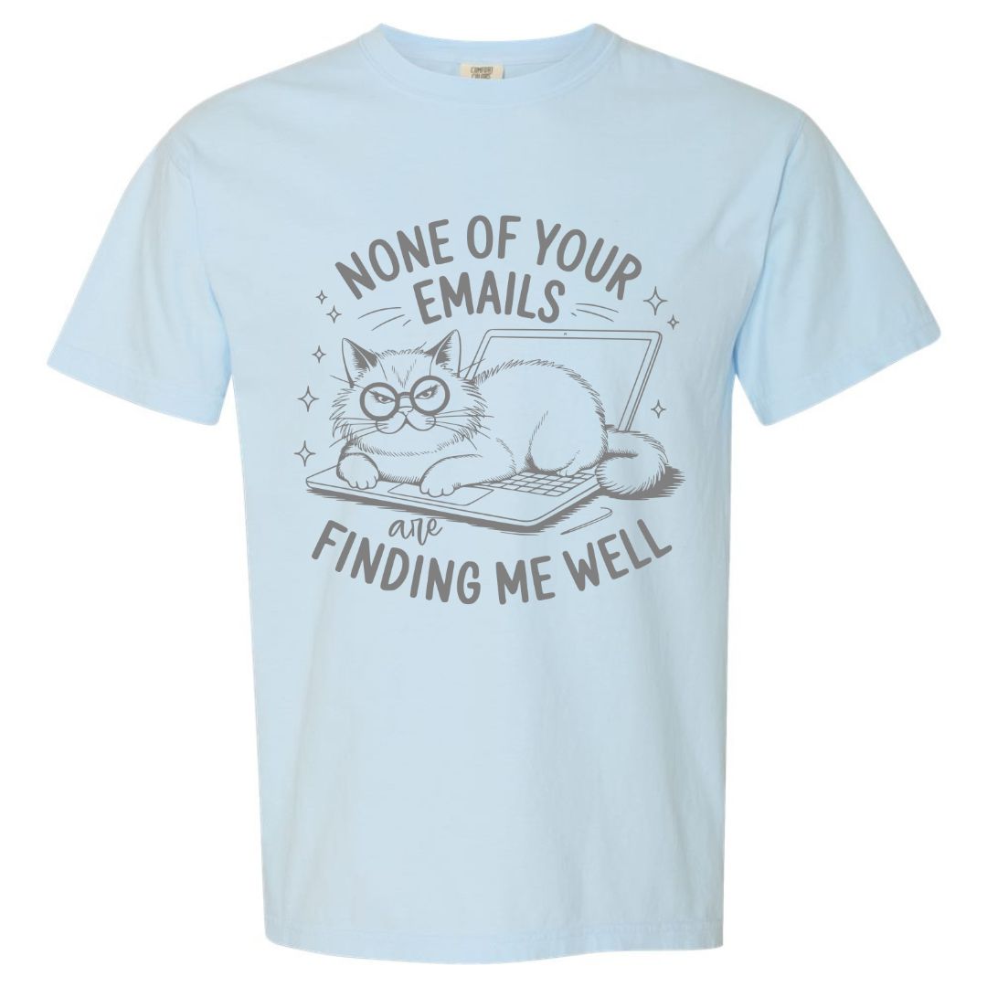 Sarcastic Kitty Emails T-shirt