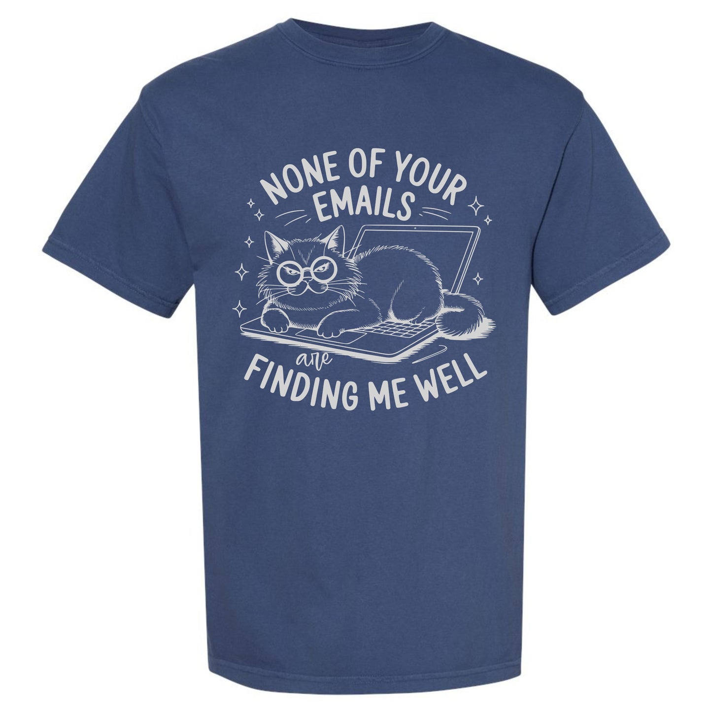 Sarcastic Kitty Emails T-shirt