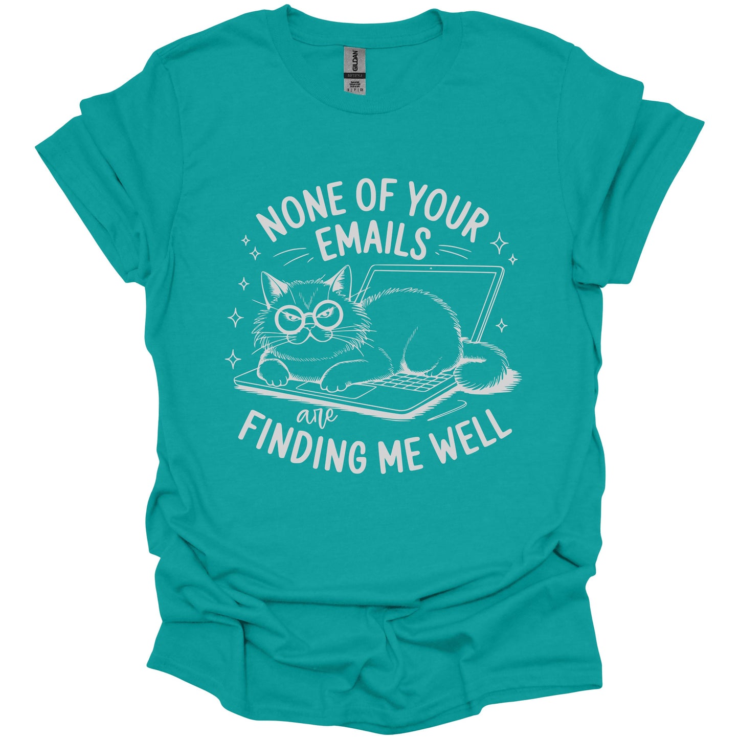 Sarcastic Kitty Emails T-shirt