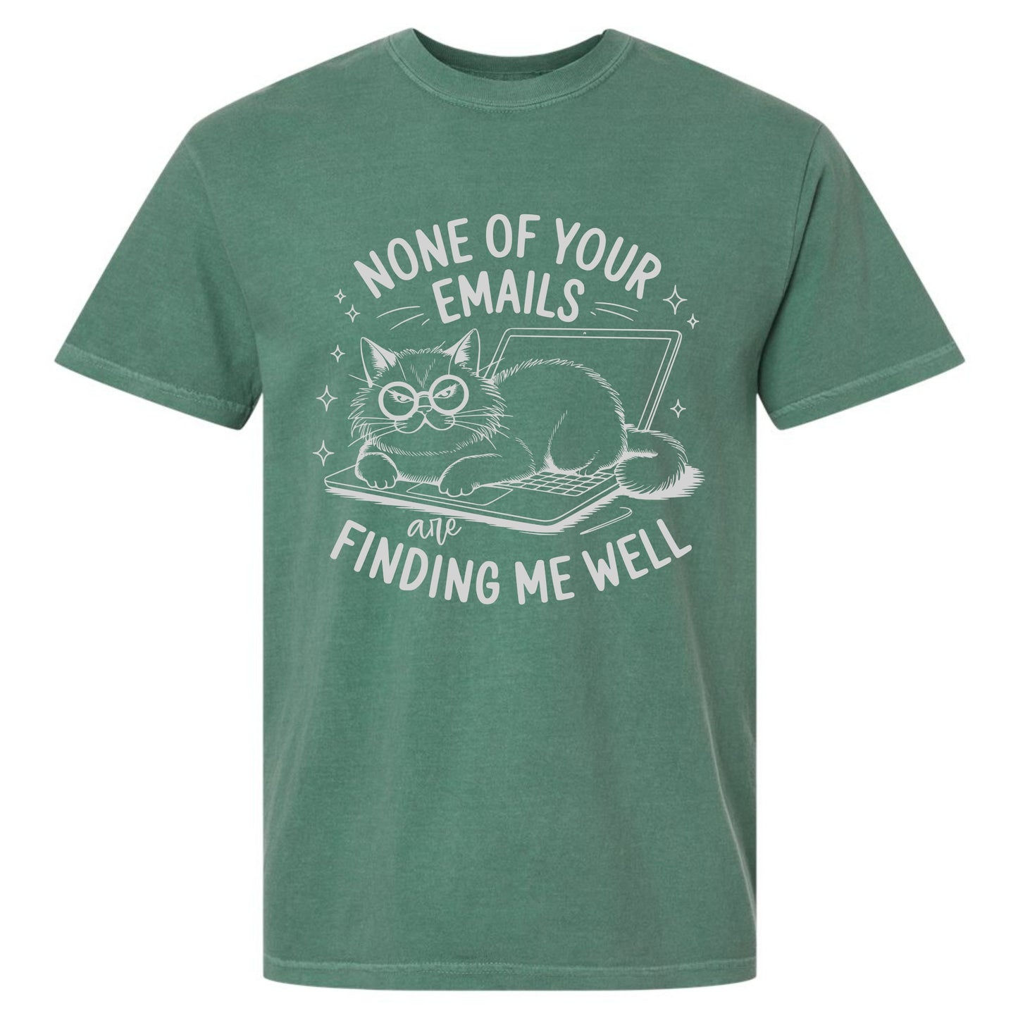 Sarcastic Kitty Emails T-shirt