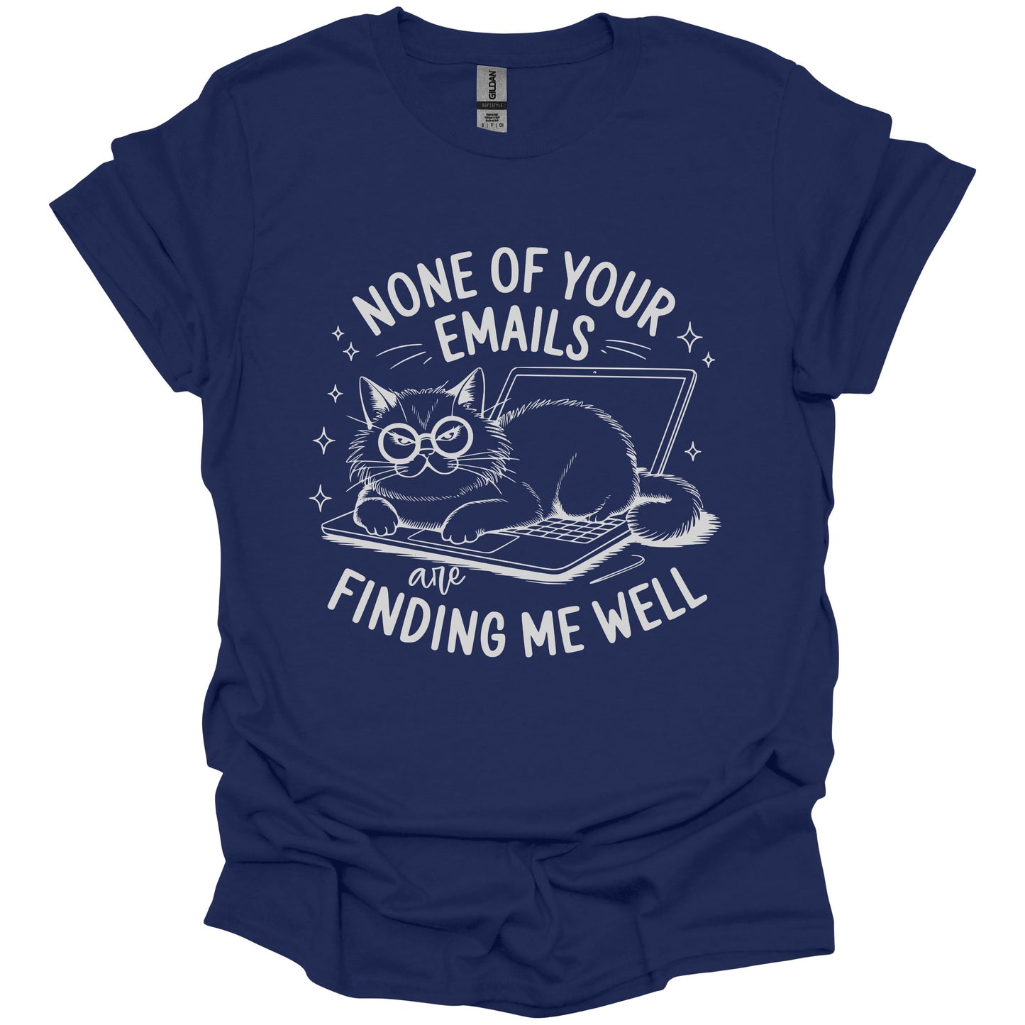 Sarcastic Kitty Emails T-shirt