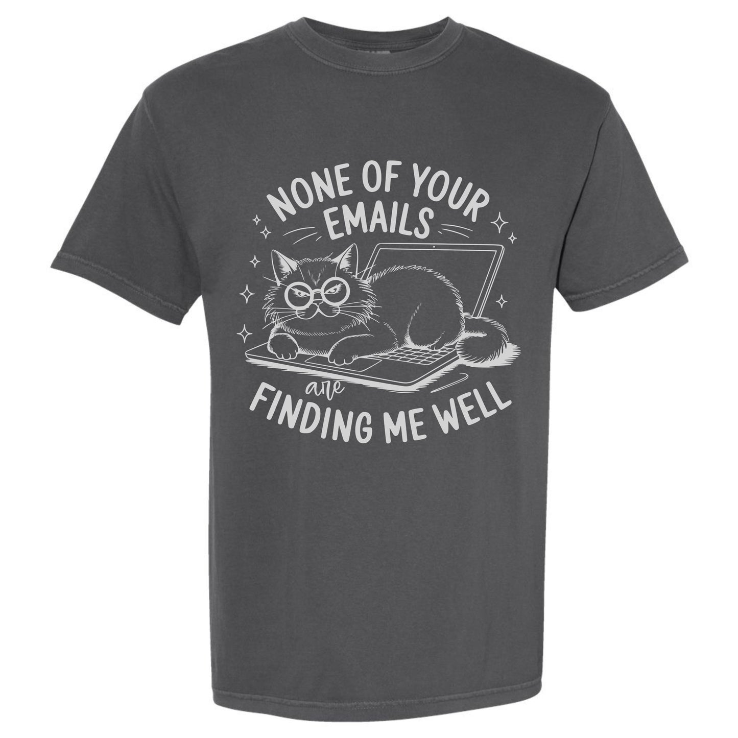 Sarcastic Kitty Emails T-shirt