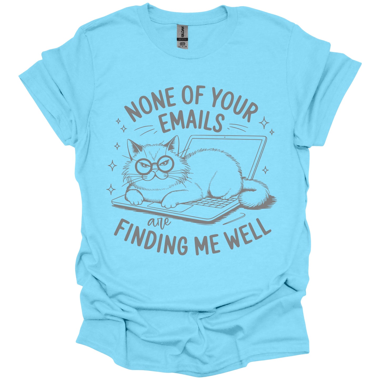 Sarcastic Kitty Emails T-shirt