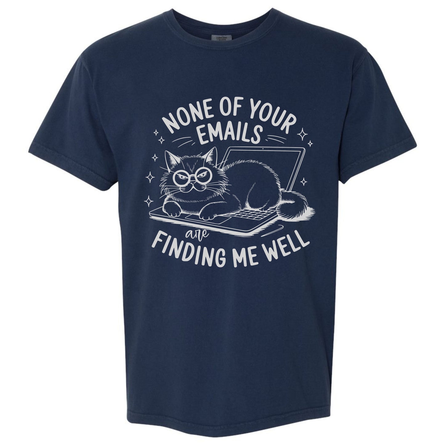 Sarcastic Kitty Emails T-shirt