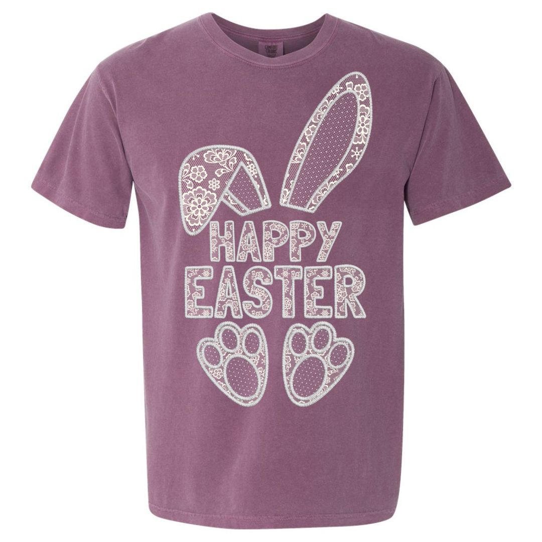 Lace Happy Easter T-shirt