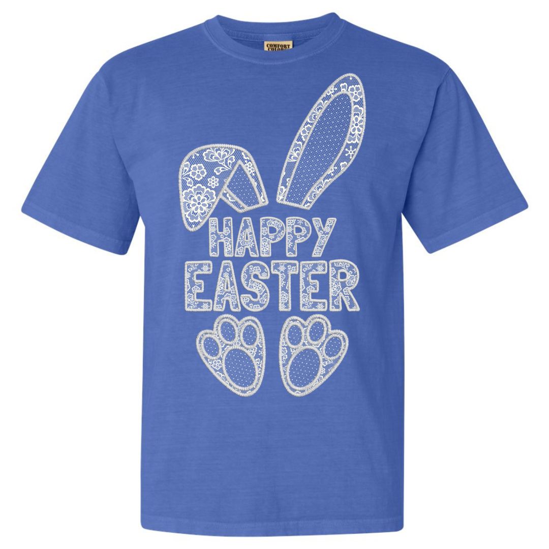 Lace Happy Easter T-shirt