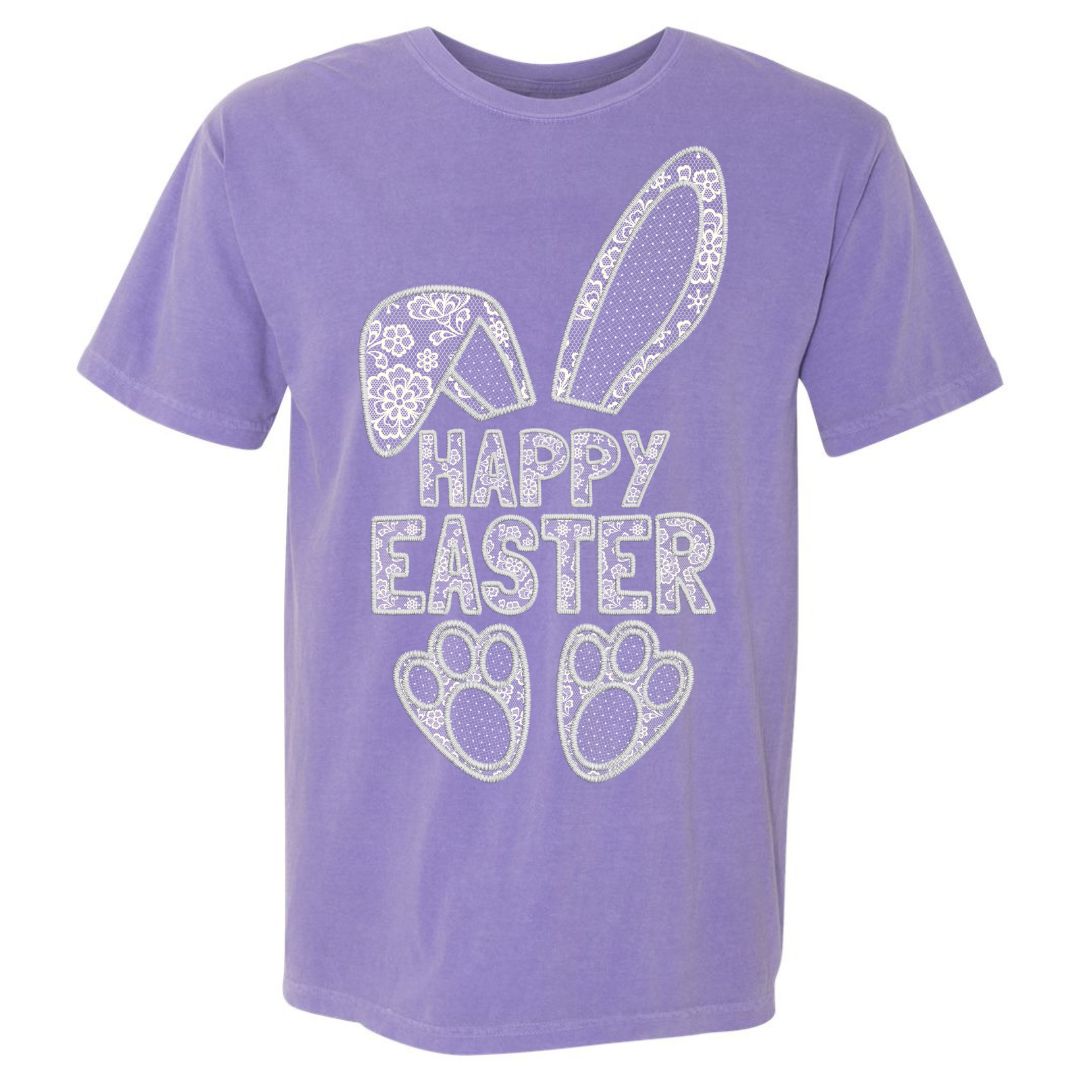Lace Happy Easter T-shirt