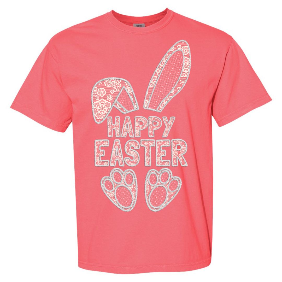 Lace Happy Easter T-shirt