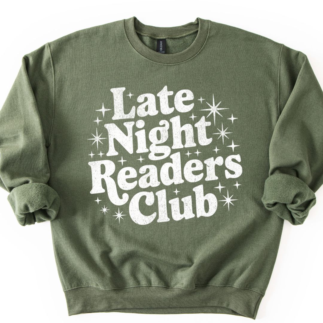 Late Night Readers Club Crewneck Sweatshirt