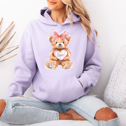 Watercolor Bear Hoodie