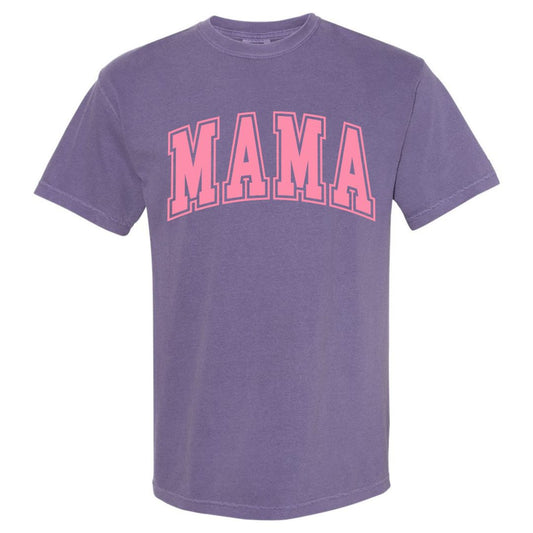 MAMA Bubblegum Collegiate Lettered Short Sleeve T-shirt