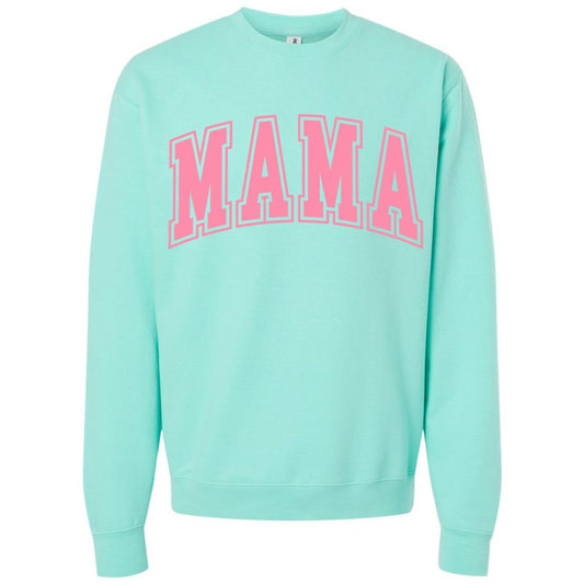 MAMA Bubblegum Collegiate Lettered Sweatshirt