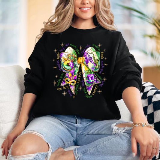 Good Times Mardi Gras Coquette Sweatshirt