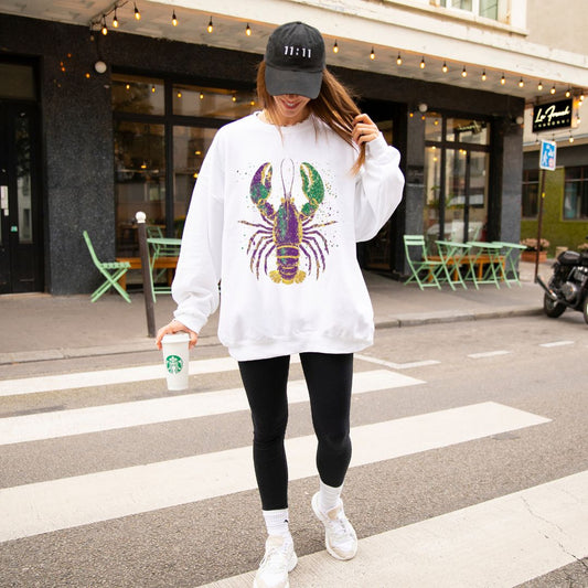 Mardi Gras Crawfish Sweatshirt