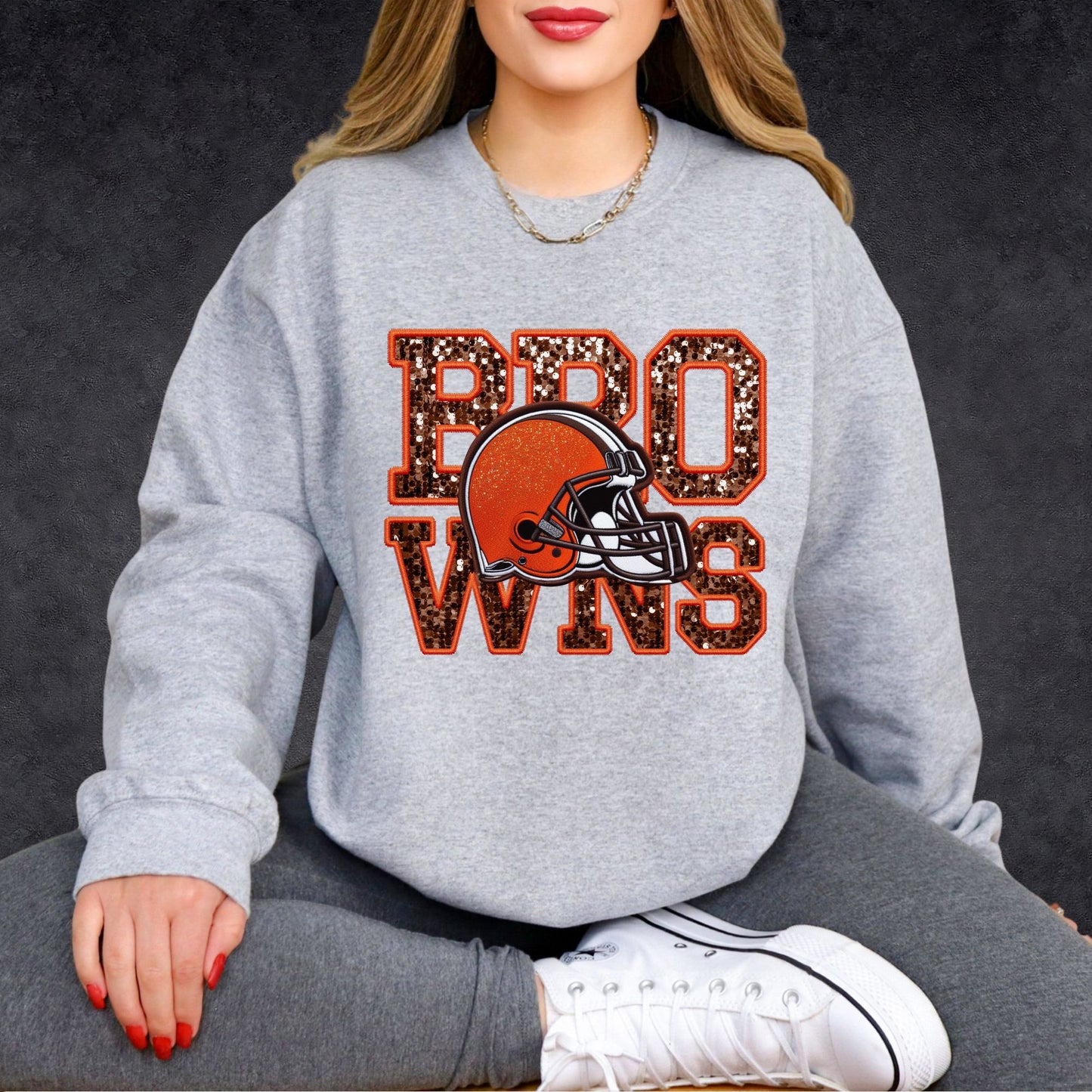 NFL Faux Sequins Sweatshirt