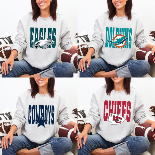 NFL Distressed Sweatshirt