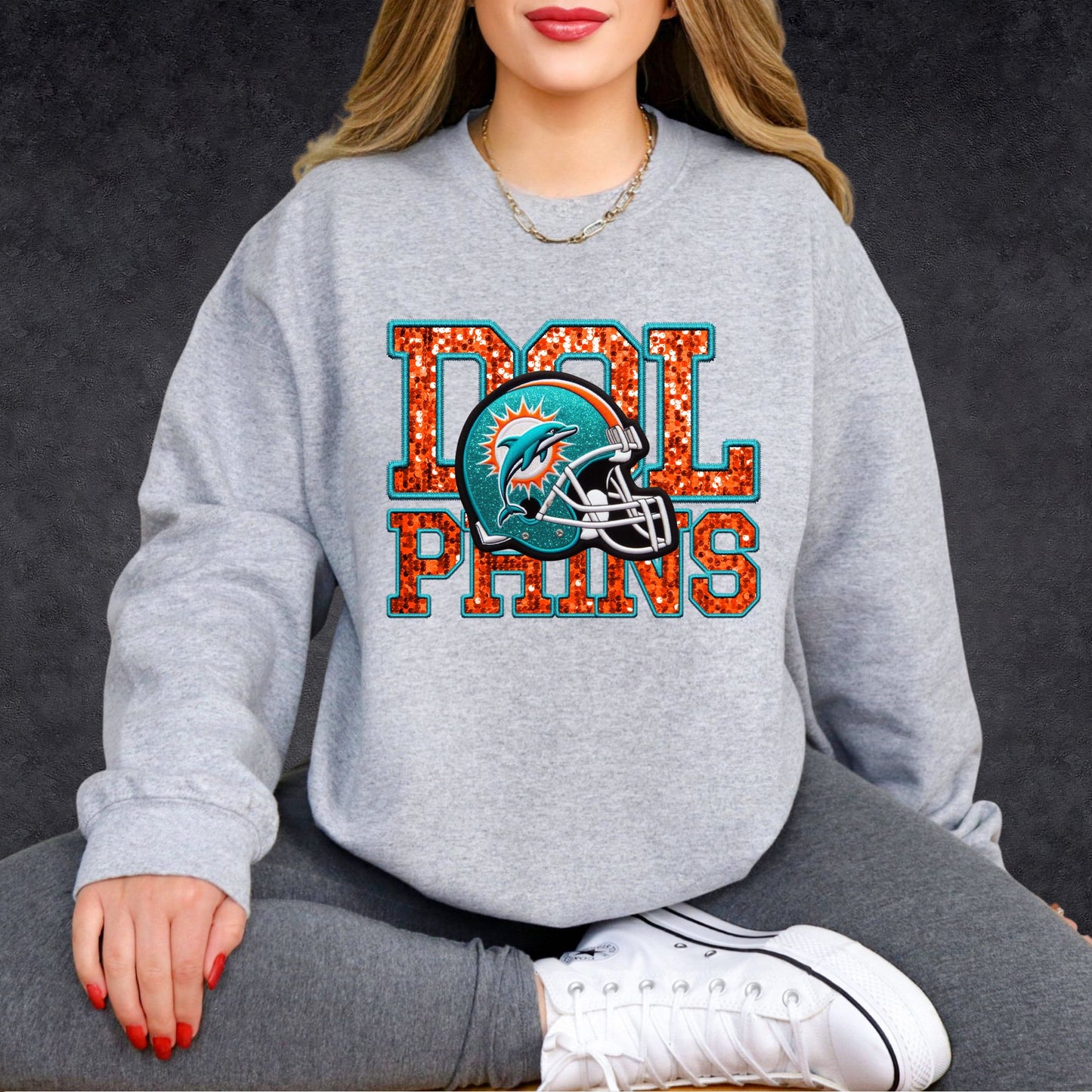 NFL Faux Sequins Sweatshirt