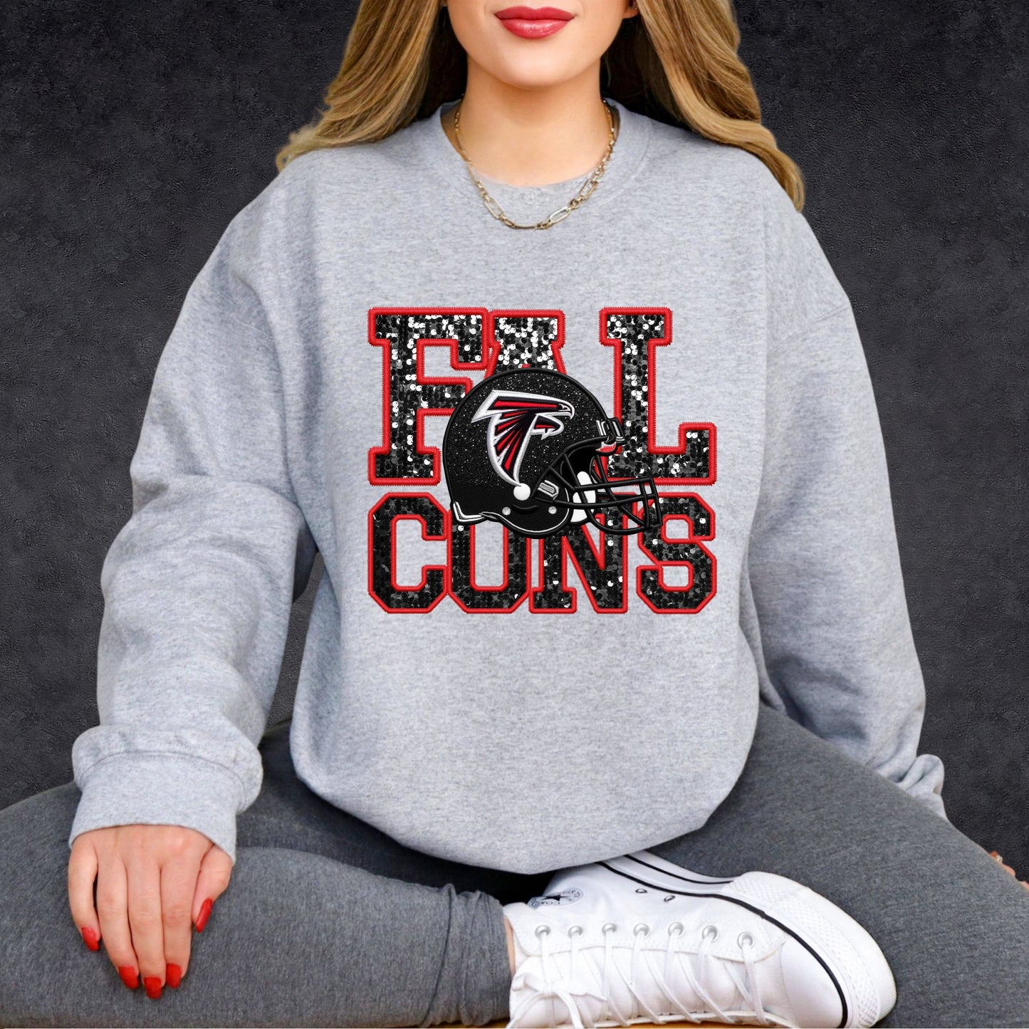 NFL Faux Sequins Sweatshirt