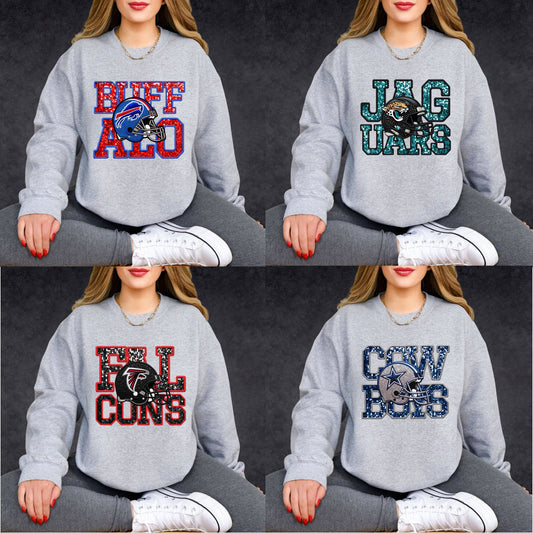 NFL Faux Sequins Sweatshirt