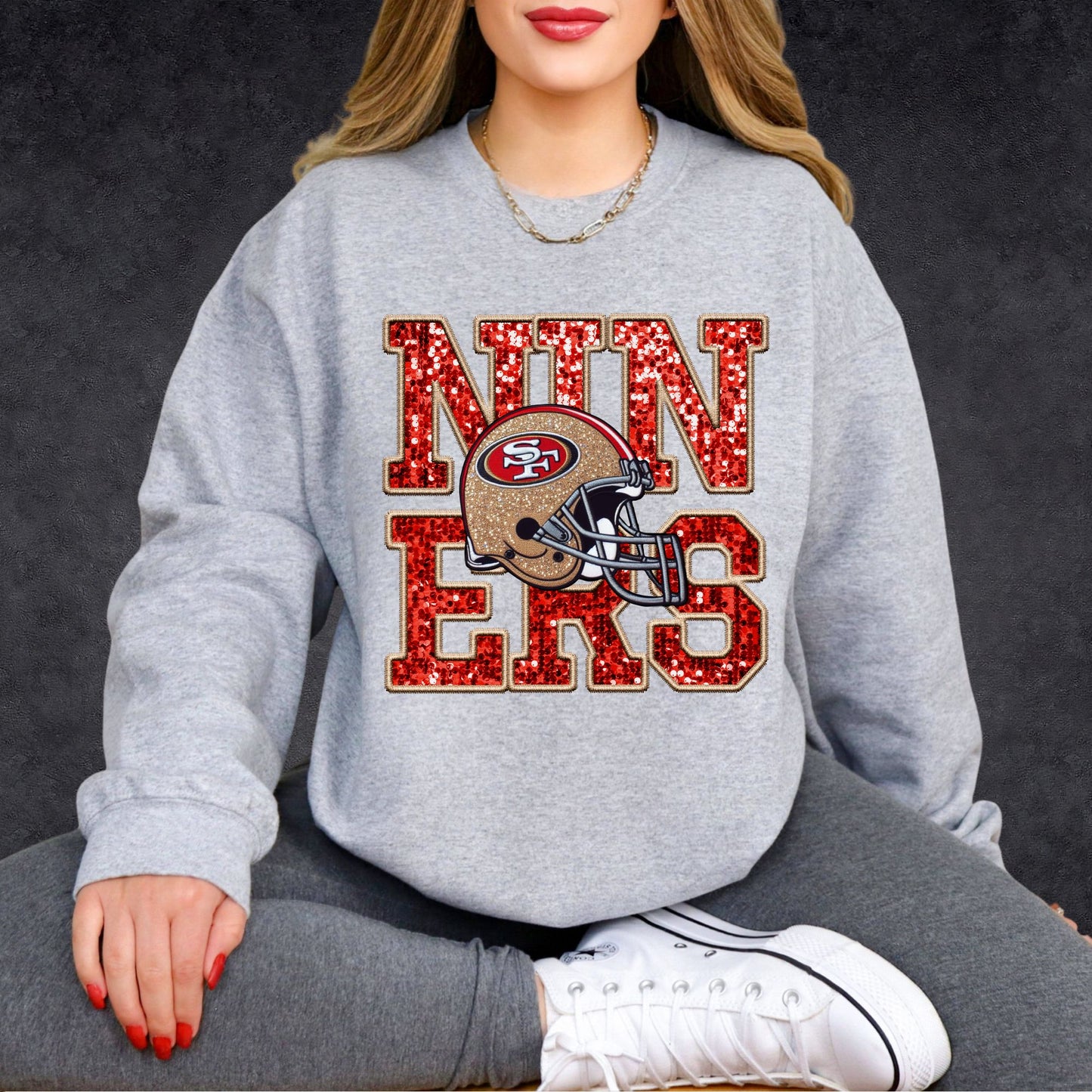 NFL Faux Sequins Sweatshirt