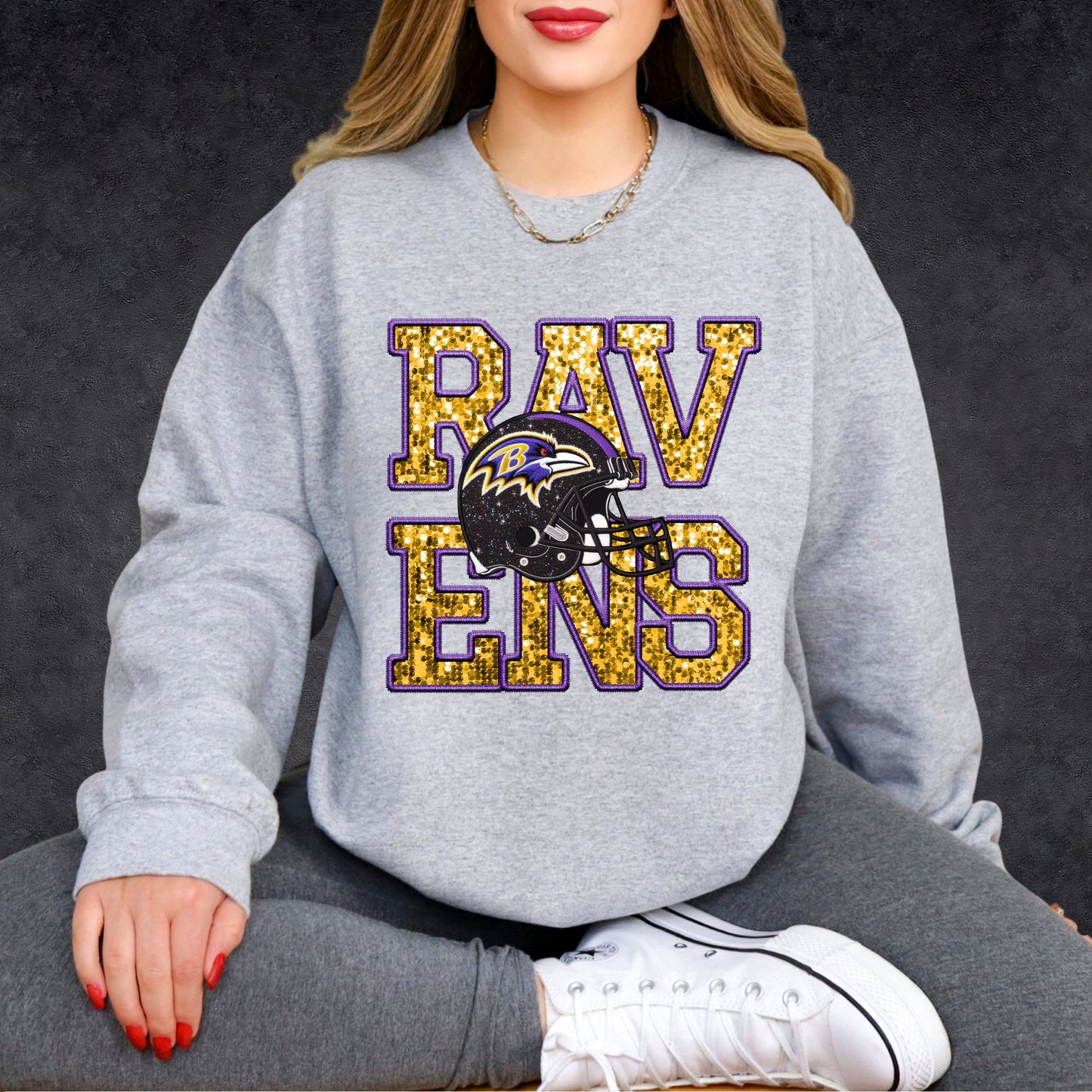 NFL Faux Sequins Sweatshirt