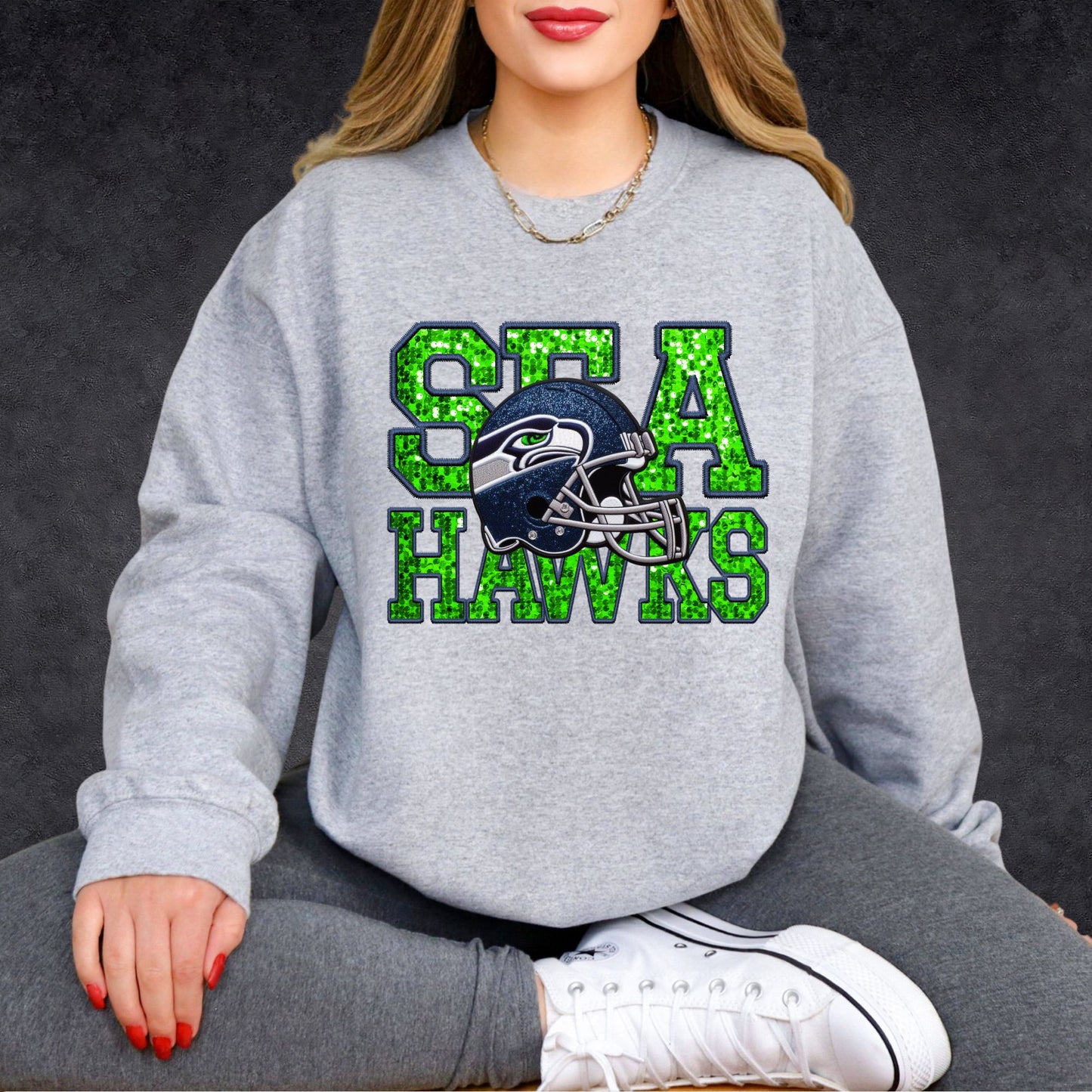 NFL Faux Sequins Sweatshirt