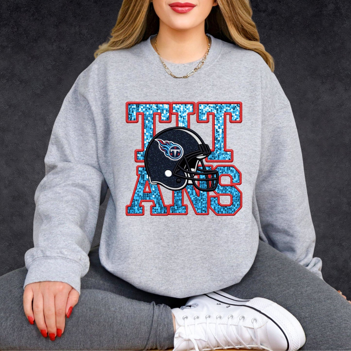 NFL Faux Sequins Sweatshirt