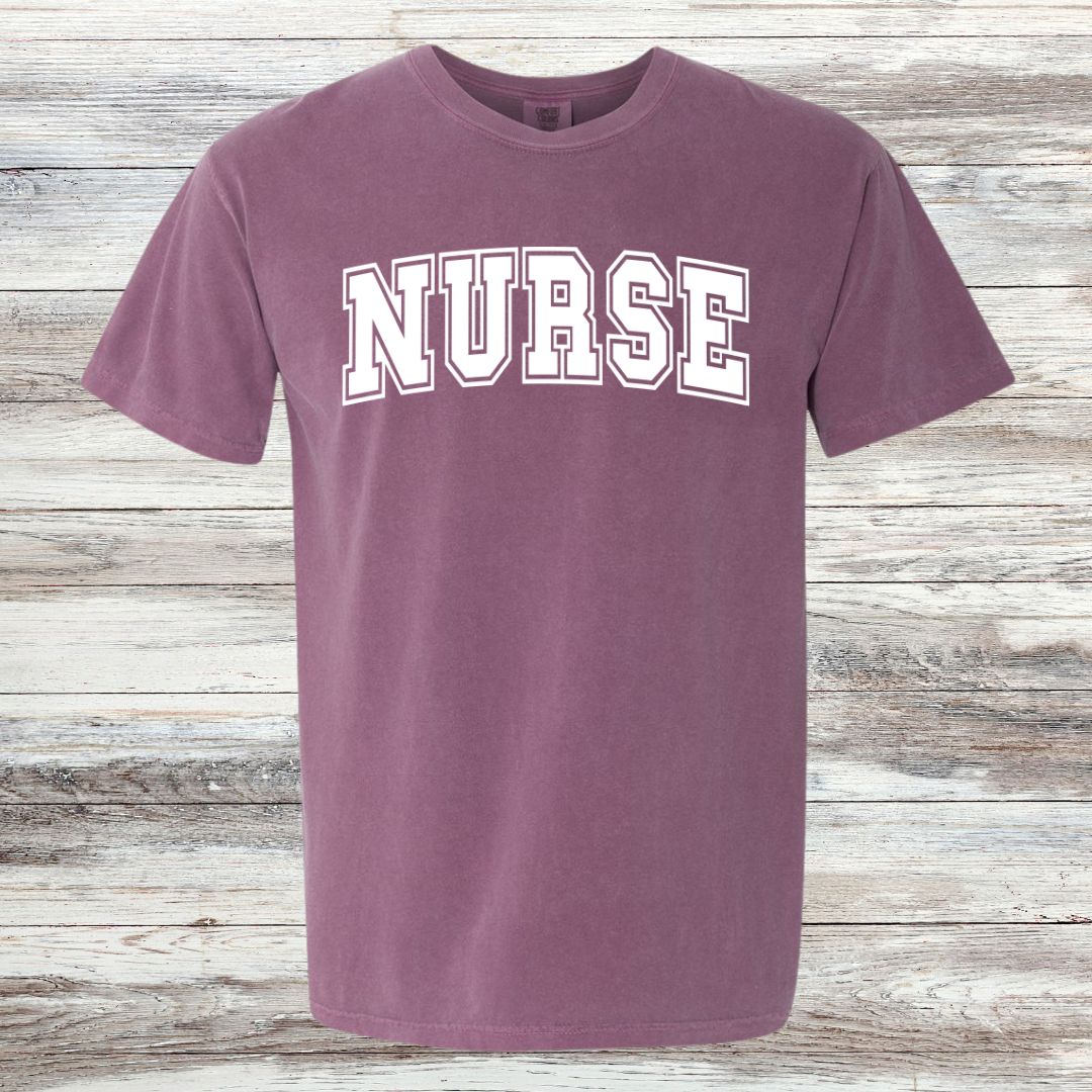 NURSE Collegiate Letter T-shirt