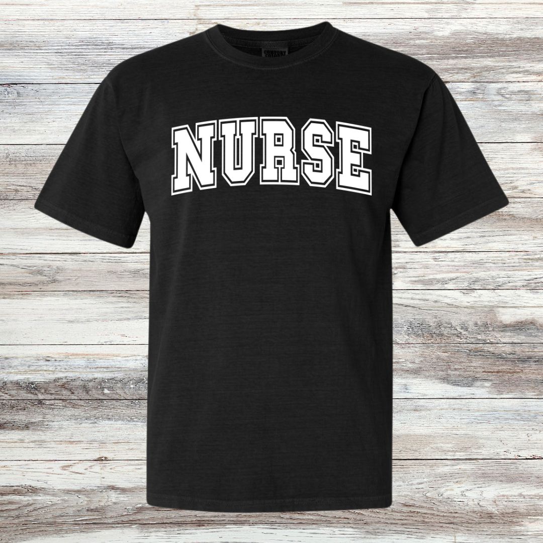 NURSE Collegiate Letter T-shirt