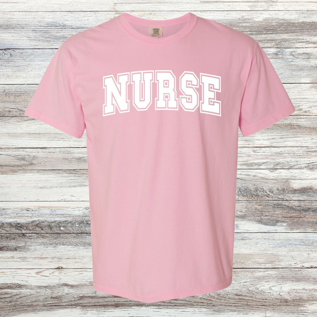 NURSE Collegiate Letter T-shirt