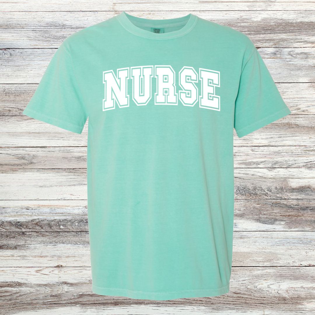 NURSE Collegiate Letter T-shirt