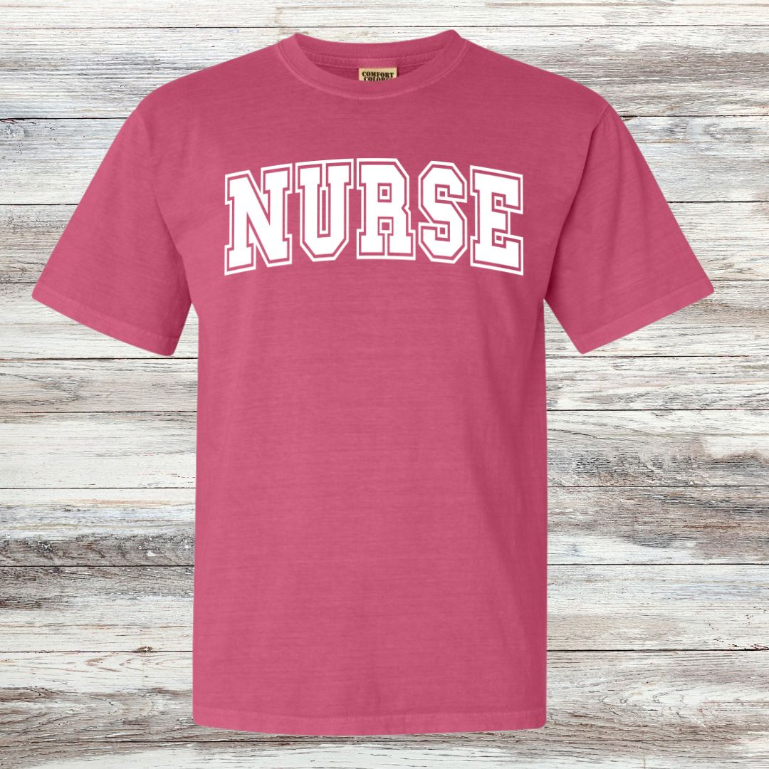 NURSE Collegiate Letter T-shirt