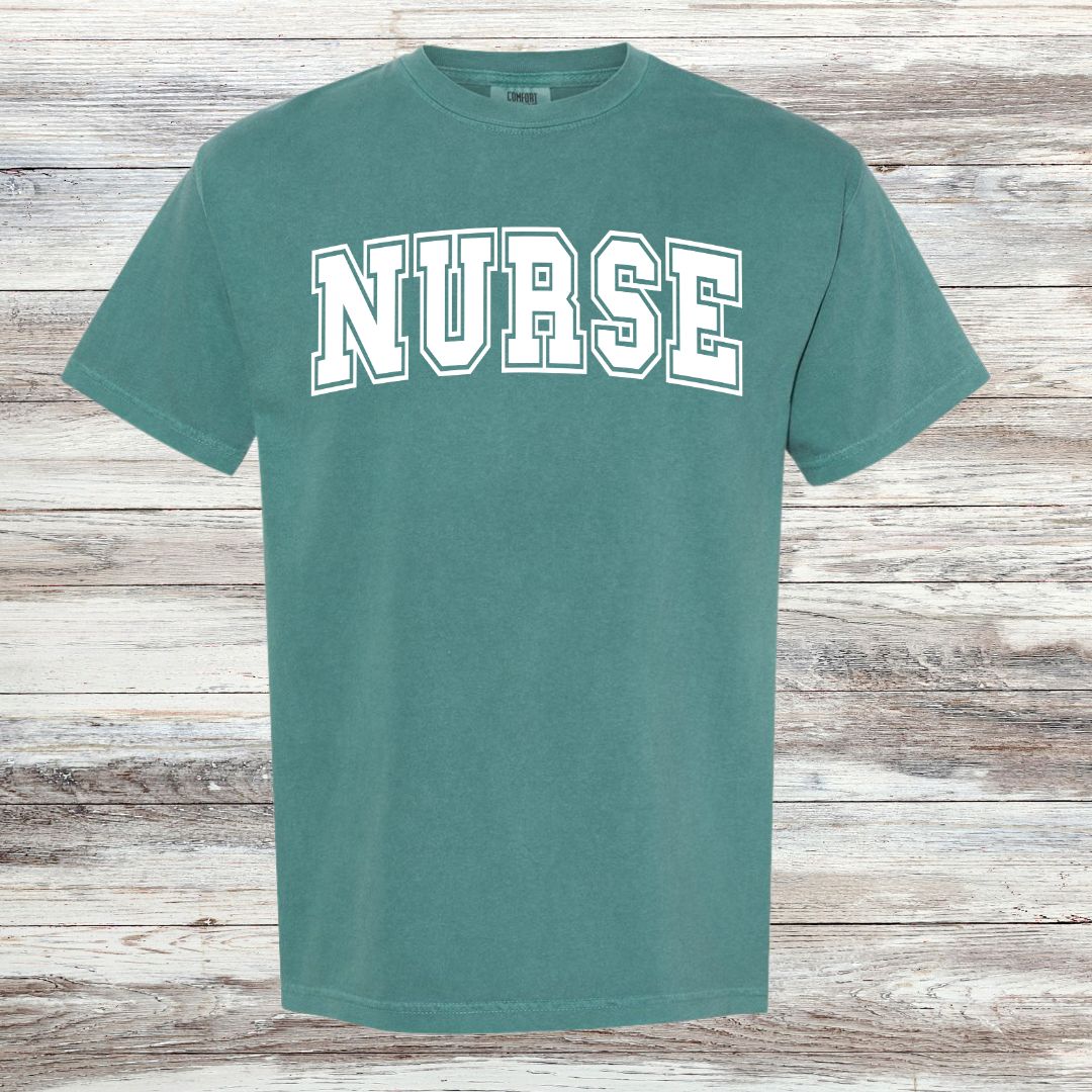 NURSE Collegiate Letter T-shirt