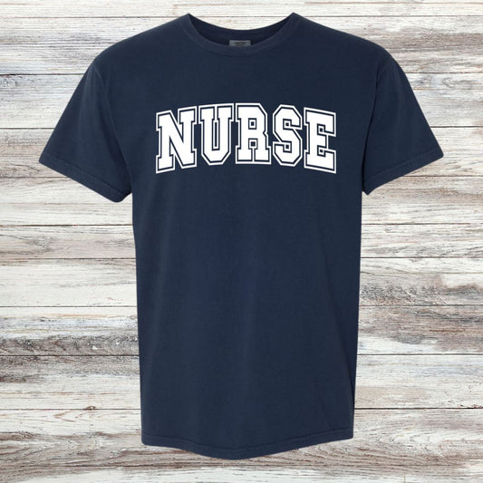 NURSE Collegiate Letter T-shirt