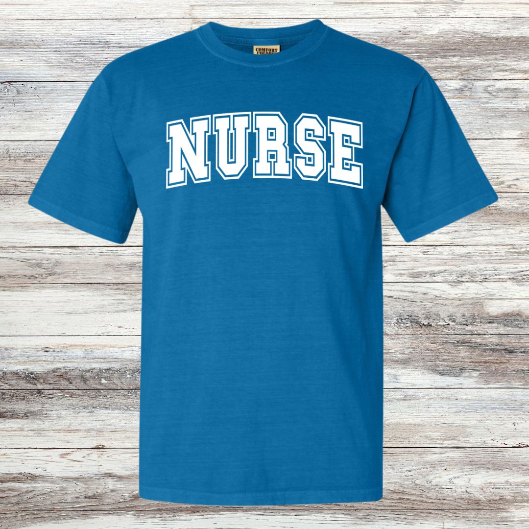 NURSE Collegiate Letter T-shirt