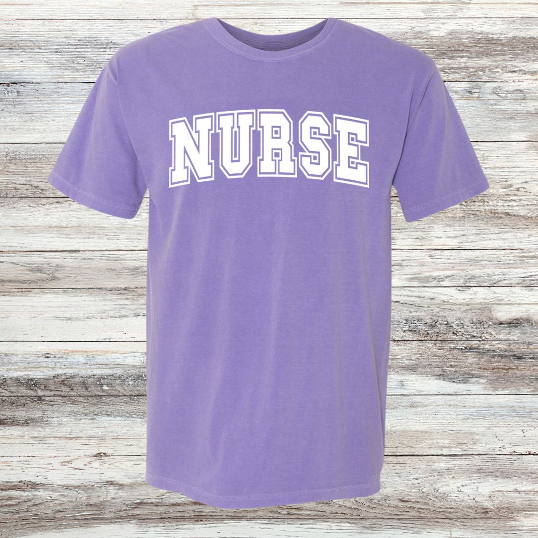 NURSE Collegiate Letter T-shirt