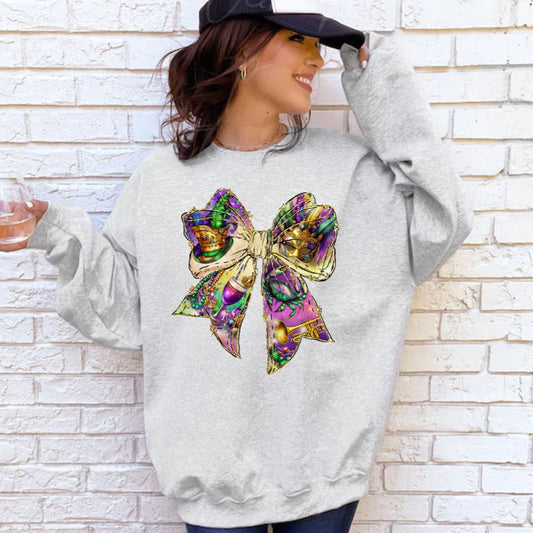 Nostalgia of Mardi Gras Coquette Sweatshirt