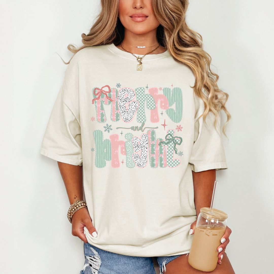 Preppy Pastel Merry and Bright T-shirt
