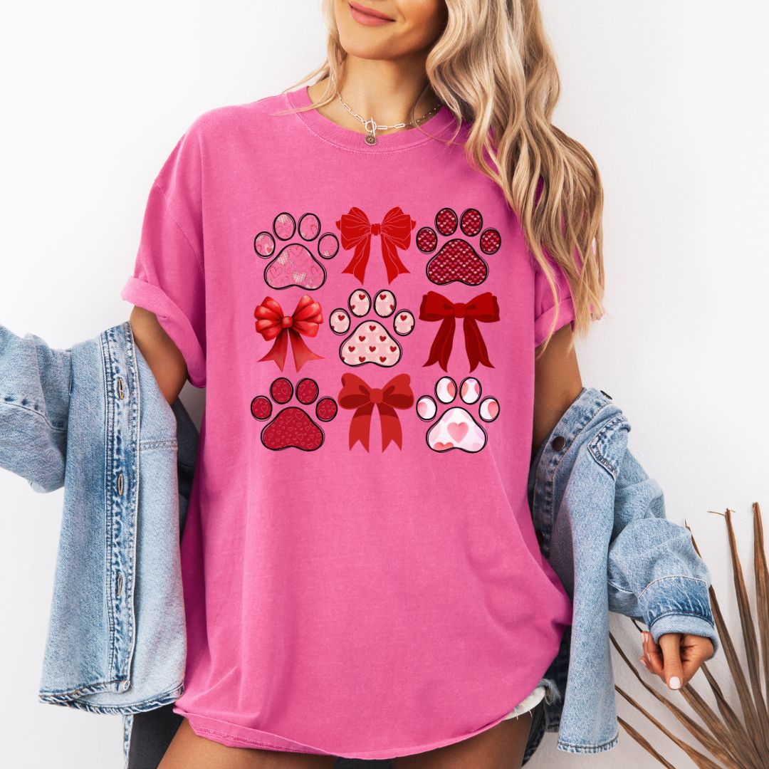 Paws & Bows Valentine T-shirt