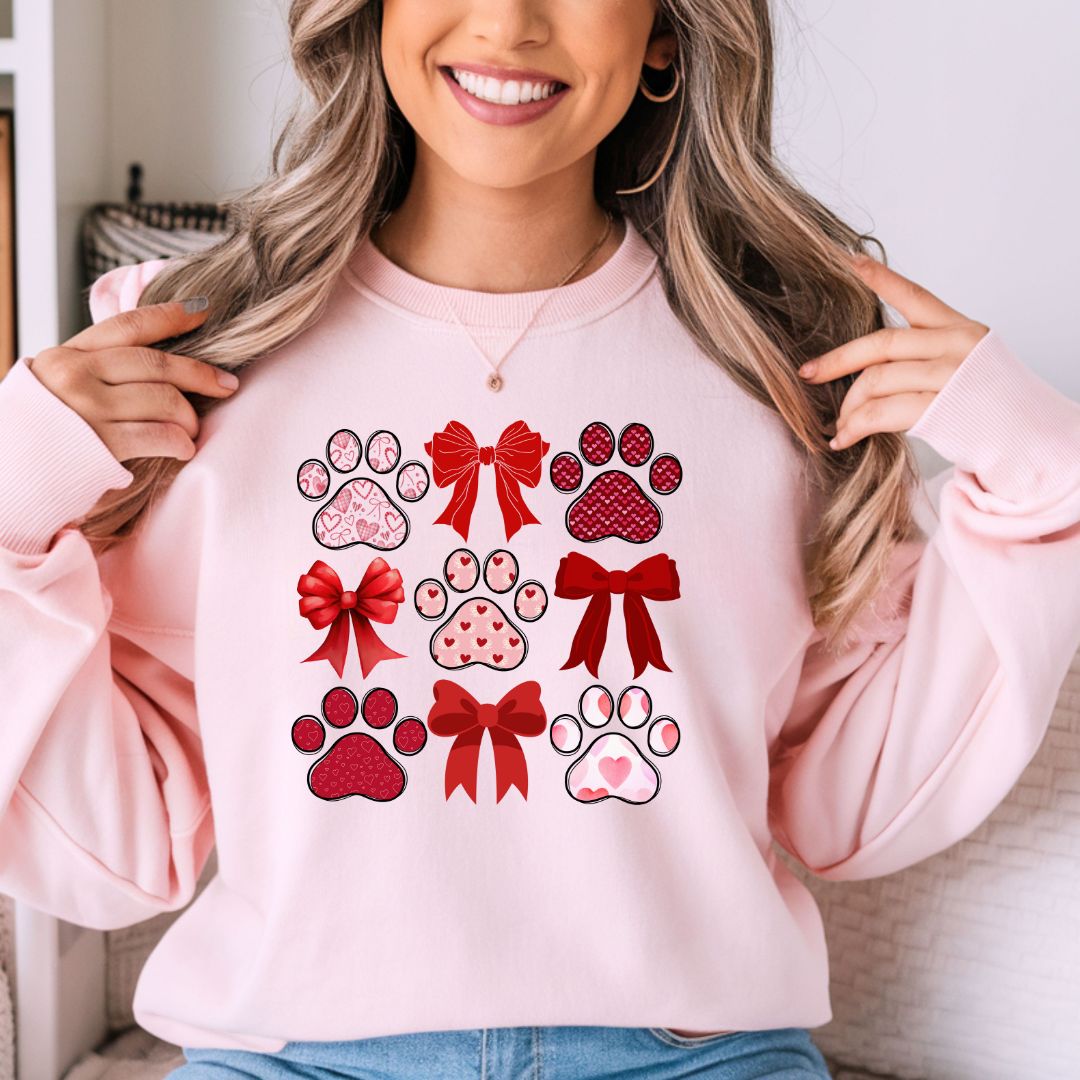 Paws & Bows Valentine Sweatshirt