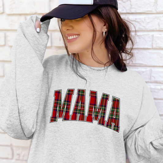 MAMA Plaid Crewneck/Hoodie