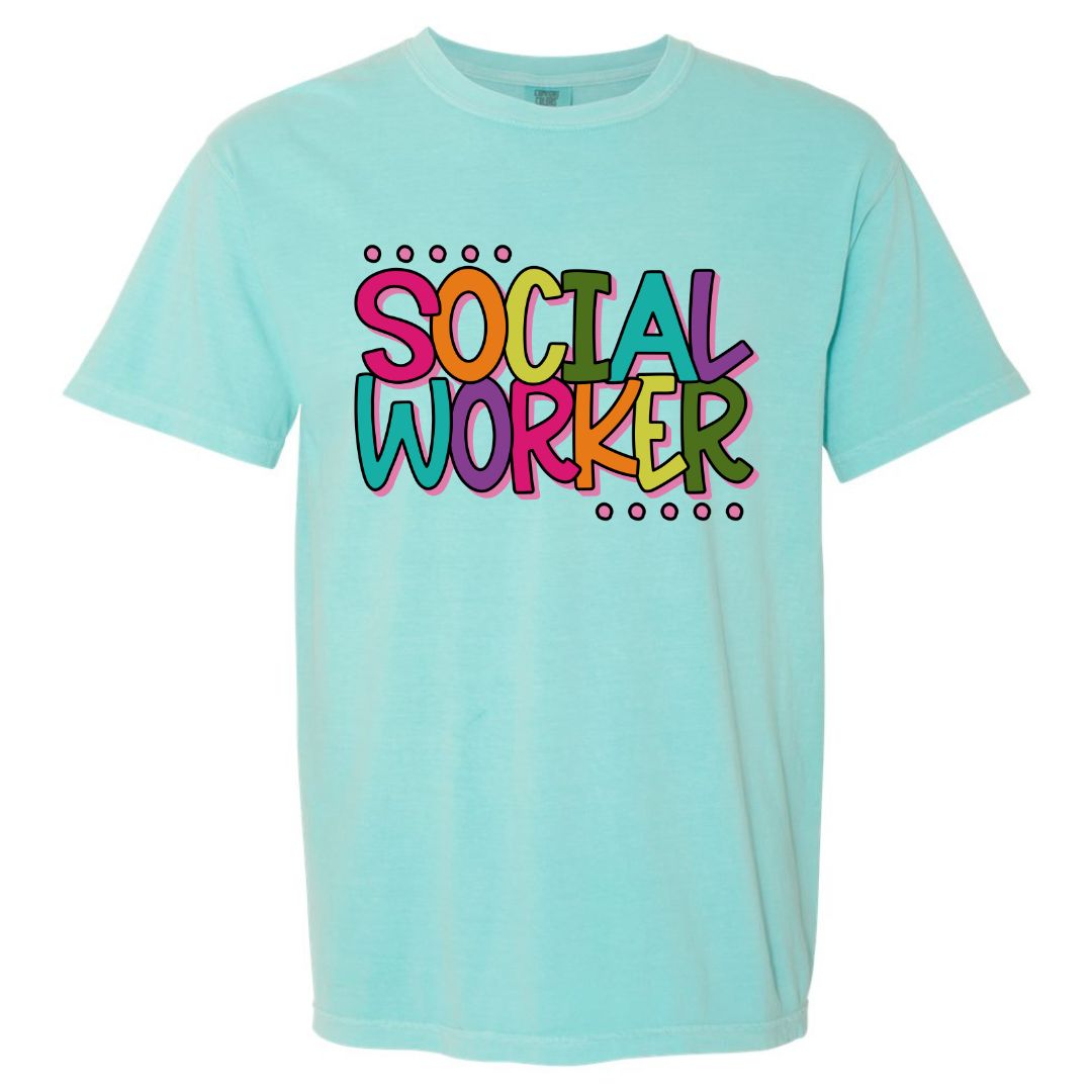Social Worker Rainbow T-shirt
